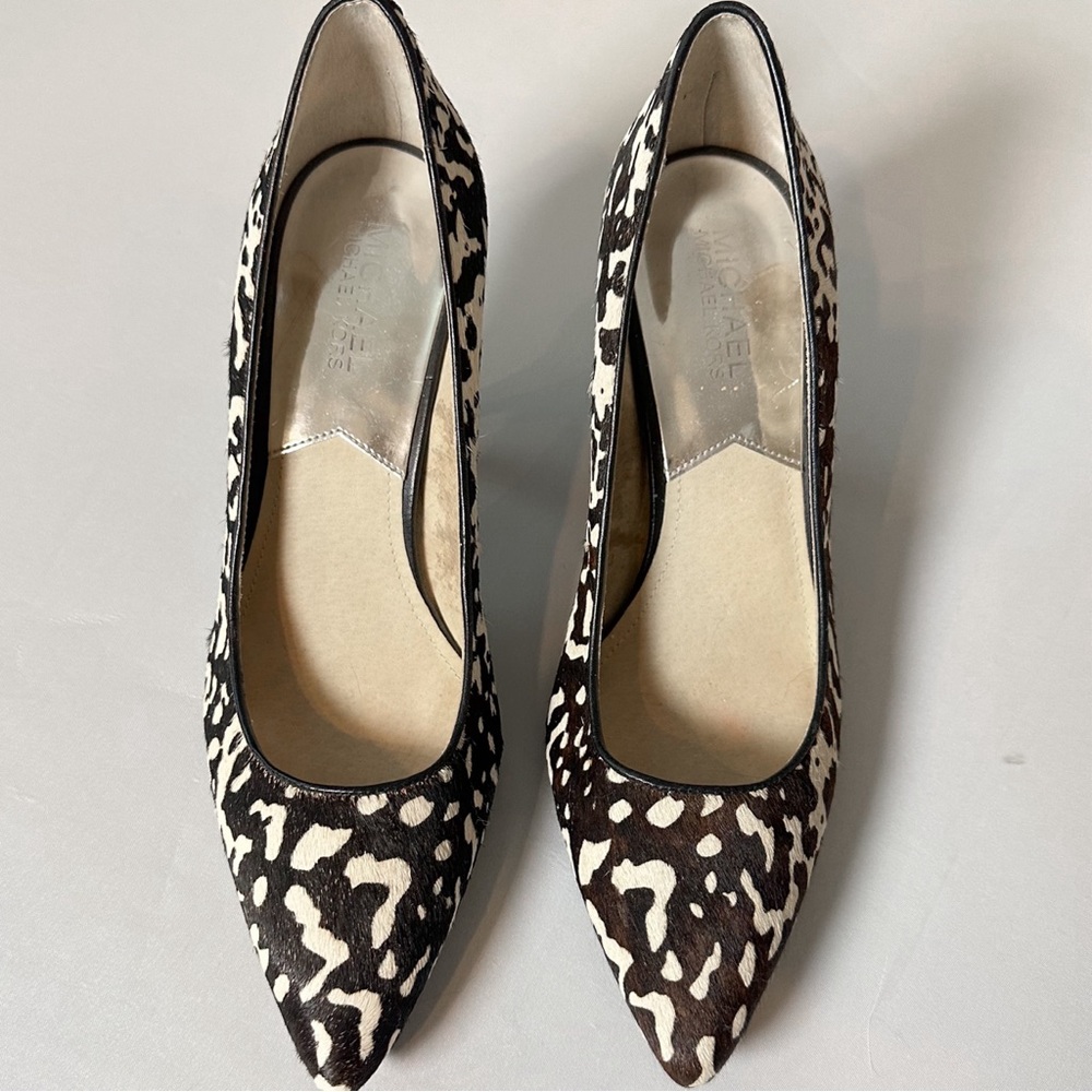 Michael Kors Calf Hair Cow Print Pumps
